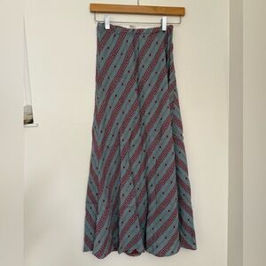 free people/cp shades linen patterned skirt